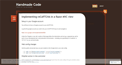 Desktop Screenshot of handmadecode.com